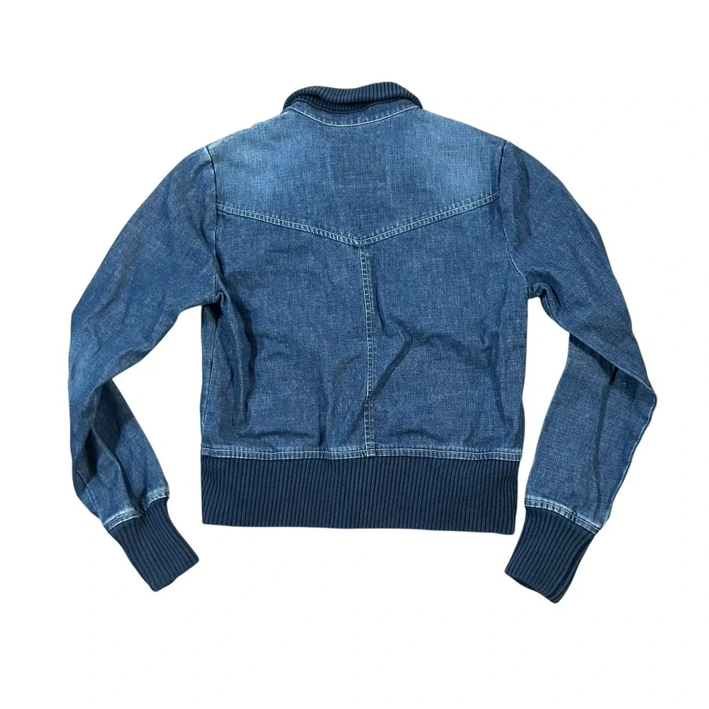 Vintage Levi's Jacket Girls Misses S Blue Denim Trucker Snap‎ Up Y2K